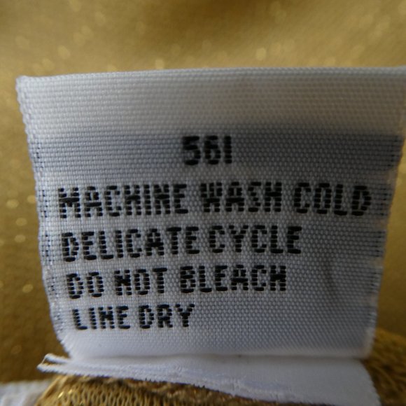 SOLD 70s Studio 54 Disco Jumpsuit Lame Golden Glitter Strapless Wide Leg S - Picture 7 of 9